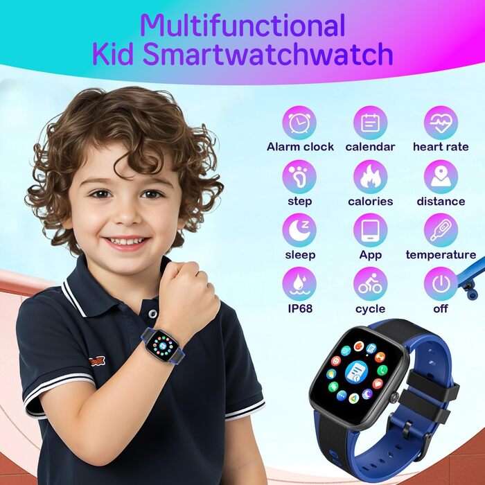 Дитячий розумний годинник Smartwatch Kinder з водозахистом та фітнес-трекером. 1,75