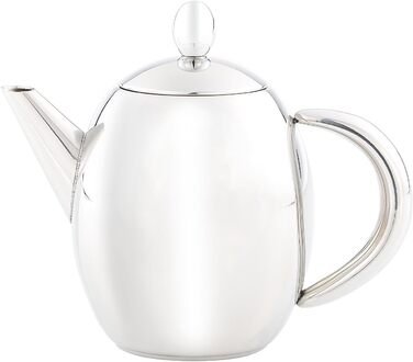 Чайник Rosenstein & Söhne з металевим ситом: нержавіюча сталь, 0,5 л, для чаю та кави, сумісний з Induktion, миється в посудомийній машині