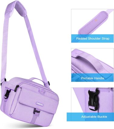 Сумка для камери MOSISO на плече, Crossbody Sling, з дощовиком. Підходить для Canon, Nikon, Sony (фіолетова)
