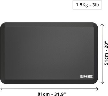 Анти-втомна килимок Duronic DM-MAT1 81x51 см для стоячої роботи, офісу, майстерні та дому