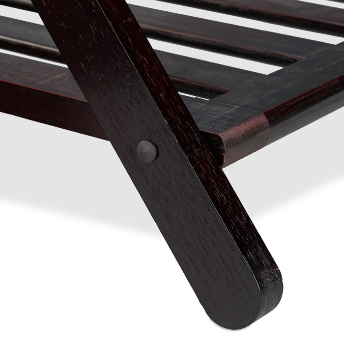 Relaxdays Folding Suit Stand in Dark Brown