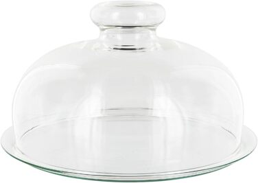 Trendglas Jena Fruit Dome / Cheese Dome with Glass Coaster, 17 cm