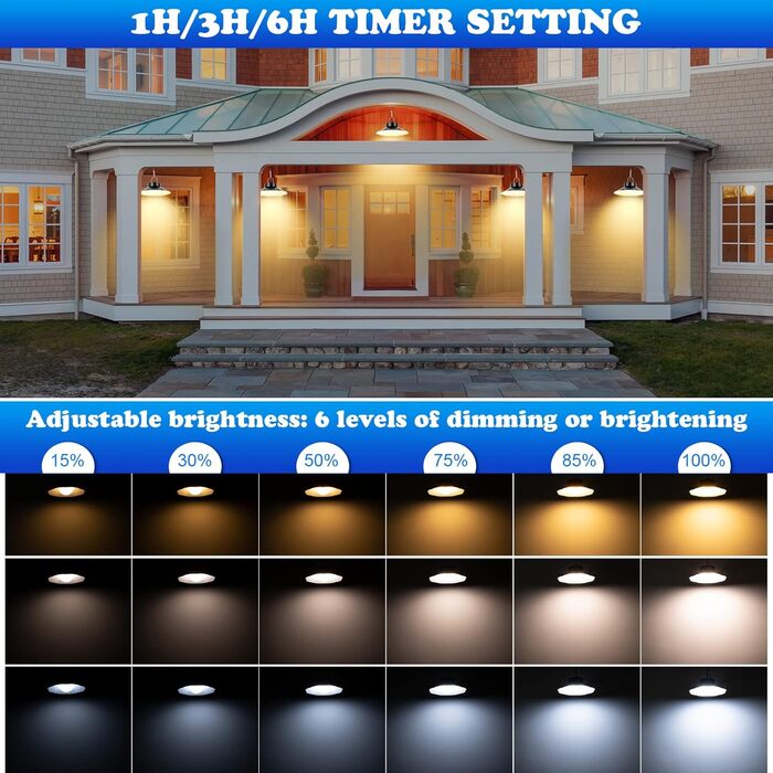 Solar Hanging Lamp, Hanging Solar Lights for Outdoor with Remote Control, 920LM 3 Color Temperature Solar Lamp Outdoor IP65 Waterproof Solar Hanging Lights for Garden, Patio, Balcony, Gazebo