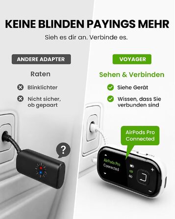 Bluetooth-адаптер для літака Avantree Voyager з підтримкою Auracast, білий