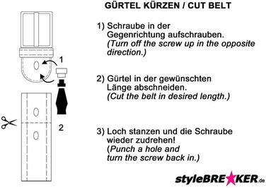 Жіночий ремінь styleBREAKER з заклепками, штучна шкіра, м'ятний колір, регульований (85 см)