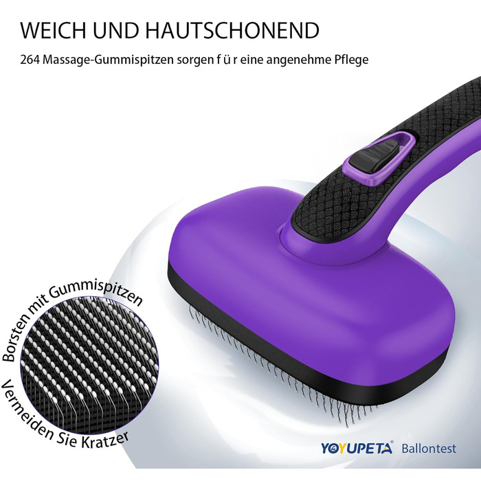Щітка для собак і котів – самоочисна, легка в очищенні, зменшує випадання шерсті, видаляє волосся. Підходить для великих, середніх та малих тварин з довгою та короткою шерстю. Зелена (фіолетова, 3 шт. НОВІ)