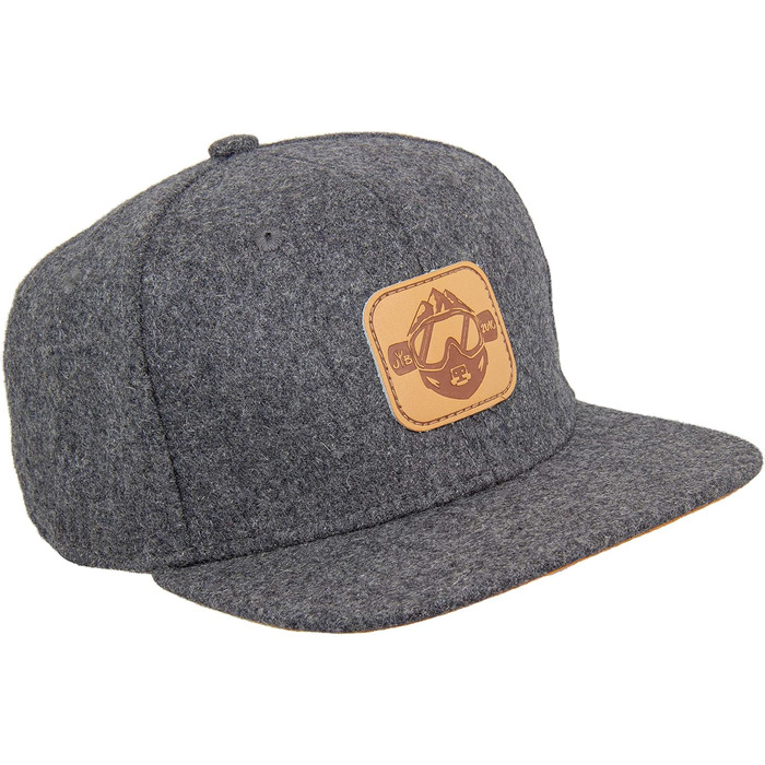 Кепка бейсболка Jumping Bird • Знімна кепка-снуд • Фетр, унісекс, темно-сірий