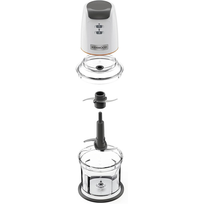 Подрібнювач Kenwood EasyChop CHP61.000WH білий, 500 Вт, 0.5 л, 2 швидкості, льододробар