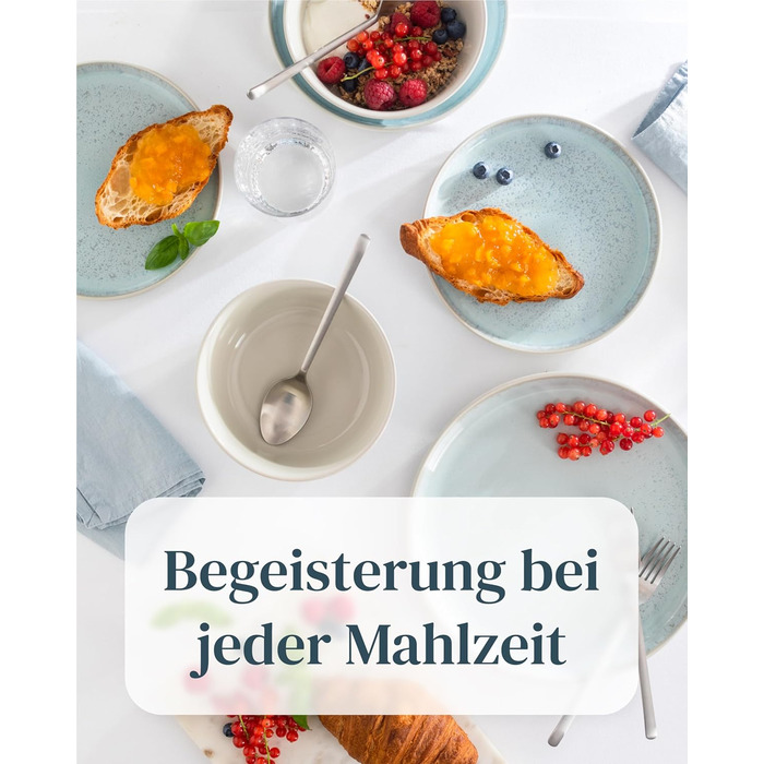 Сервірувальна тарілка Steingut Ibiza - велика, овальна, бежево-блакитна. Ідеальна для створення атмосфери Середземномор'я