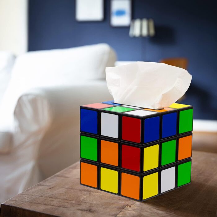 getDigital Magic Cube Tissue Box - Magic Cube Tissue Dispenser, Unusual Decorative Box - Plastic, Colorful, 14 x 14 x 14 cm