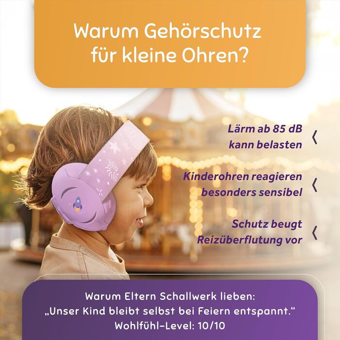Schallwerk Mini+ (Dusty) - Шумоізоляційні навушники для малюків, захист вух для дітей, преміум якість