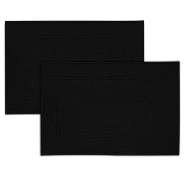 Набір рушників Tens Towels з 100% бавовни, 8 предметів: 2 великі банні рушники, 2 рушники для рук та 4 серветки, гігроскопічні та швидкосохнучі, чорні (50 x 80 см)