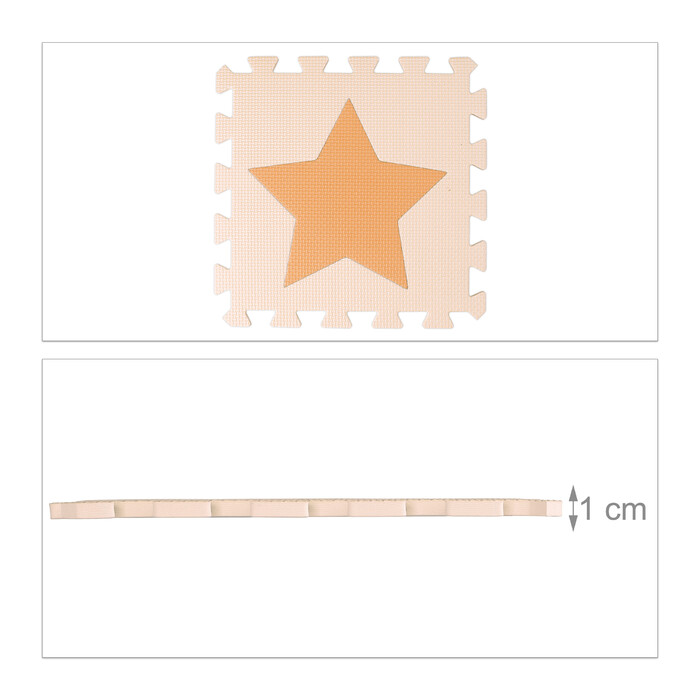Relaxdays Puzzle Mat Stars