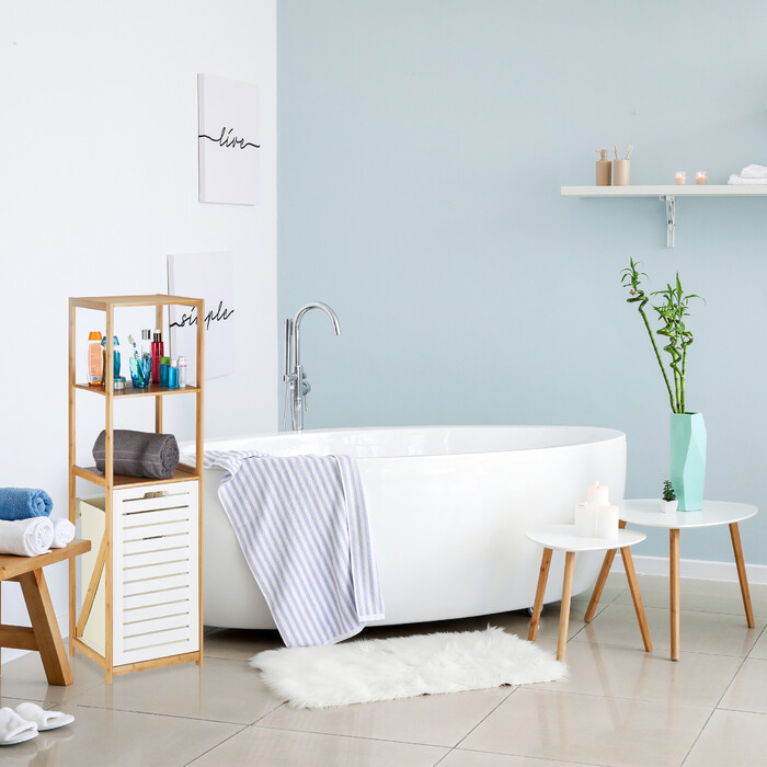 Relaxdays Laundry Basket with Lid