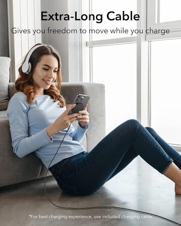 Бездротовий зарядний пристрій ESR MagSafe з підставкою для iPhone 17/16/16 Pro/16 Pro Max/15/14/13, AirPods 4/3/2 Pro, білий (без адаптера живлення)