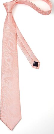Набір краватки та кишенькового хустинки Enlision для чоловіків (світло-рожевий)