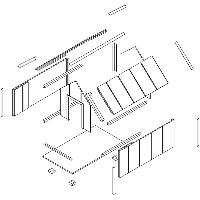 Будка для собак Outdoor маленьких порід – дерев'яна будка для собак, водостійкий дах 76 x 99 x H80 см, розмір S, Timbela M401-1, розмір M, 76x99xH80cm, натуральне дерево (розмір M, 57x95xH68cm, LP SmartSide дерев'яні панелі)
