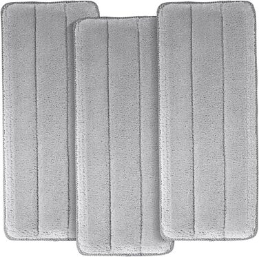 Набір для миття підлоги MASTERTOP з відром, моп з нержавіючою ручкою та 3 насадками, набір відра та мопа 2 в 1, плоский моп з функцією віджиму для ламінату, плитки (бежевий), комплект змінних насадок (3 шт.)