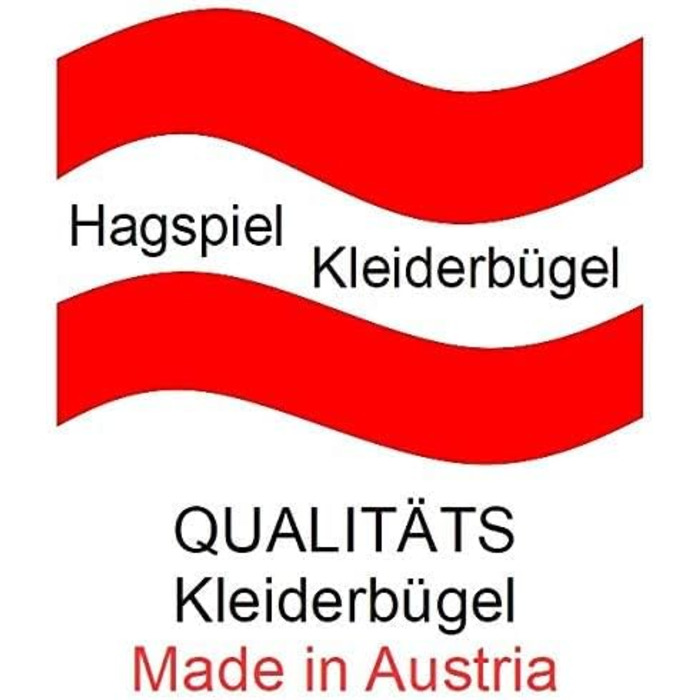 Дерев'яні вішалки HAGSPIEL з бука, 5 шт., натуральний лак, Австрія