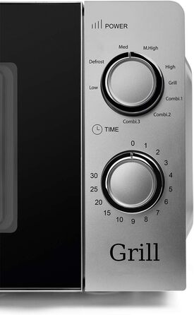 Мікрохвильова піч Orbegozo MI 2115, 20 л, 700 Вт, біла, з грилем