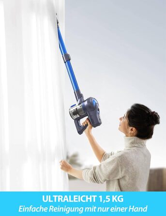 Бездротовий пилосос Greenote 6-в-1 з потужним безщітковим мотором 200W та LED-підсвічуванням, до 30 хвилин роботи, 23000PA