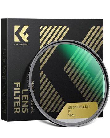 Фільтр K&F Concept Black Mist 1/4 49мм для відео та портретної фотографії (Nano-Xcel)