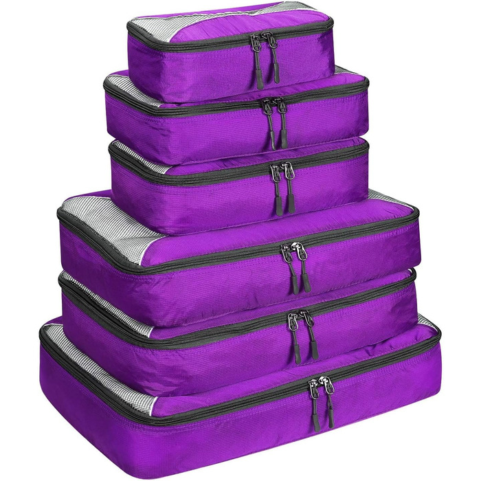 Органайзери для валізи G4Free: набір кубиків для подорожей (3/6/7 шт.)