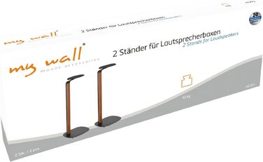 Стійки для акустичних систем my wall HS20L (комплект 2 шт.), висота 78,1 см, витримують до 10 кг, зі спіками та гумовими накладками для килимів та твердих підлог