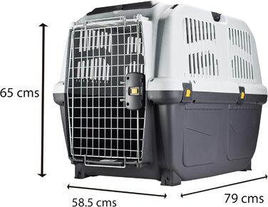 Транспортний бокс Nobby Skudo 5 IATA, сірий, 79 x 58,5 x 65 см