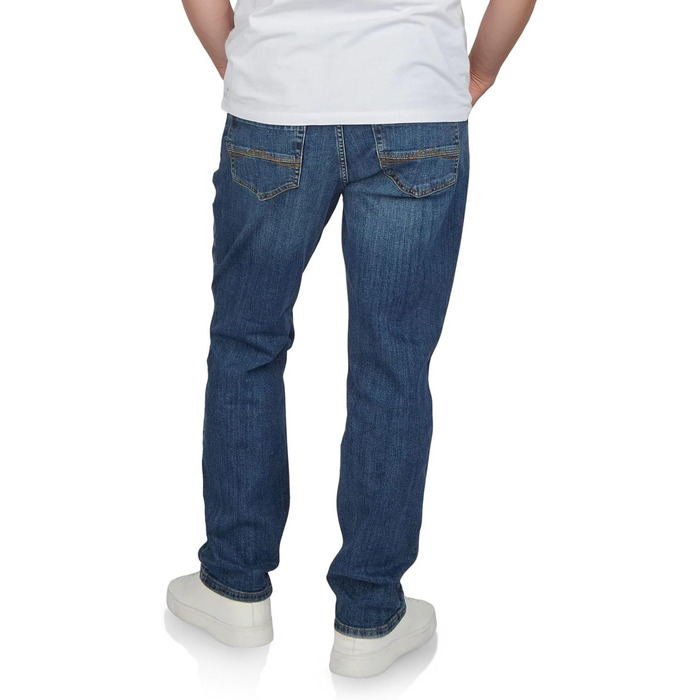 Чоловічі джинси MUSTANG Washington Stretch Straight Fit сині, чорні (30-44 / 32L-38L) - Оригінал