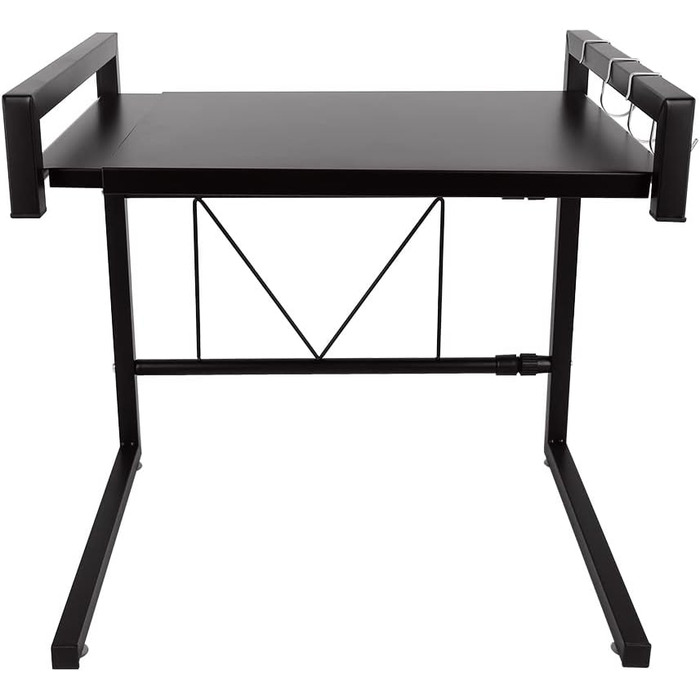 LANTUS Kitchen Shelf, Kitchen Organizer, Microwave Shelf, Oven Shelf Organizer, 2-Tier Organizer, Up to 25 kg, 42 cm (40-65 cm) Black