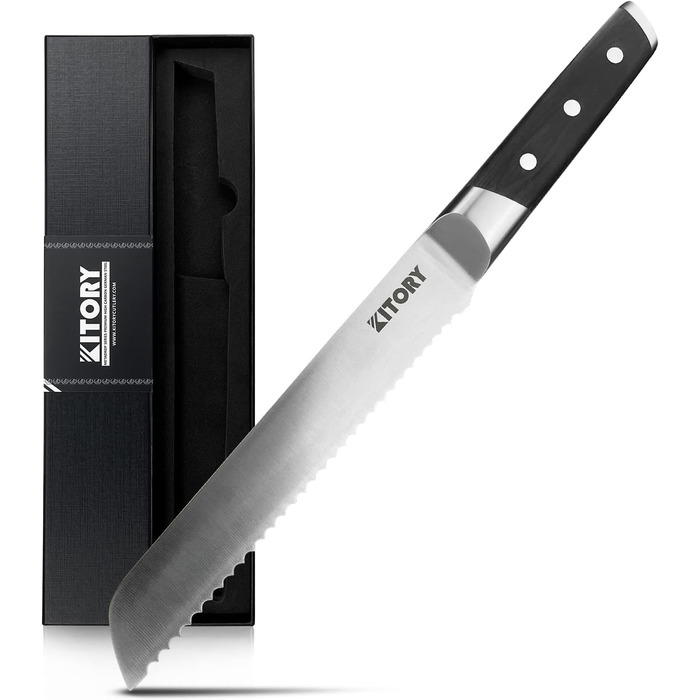 Кухонний ніж-топірець Kitory Hackmesser 18 см, з високоякісної сталі, з ручкою з пакавуду (Mtd03de)