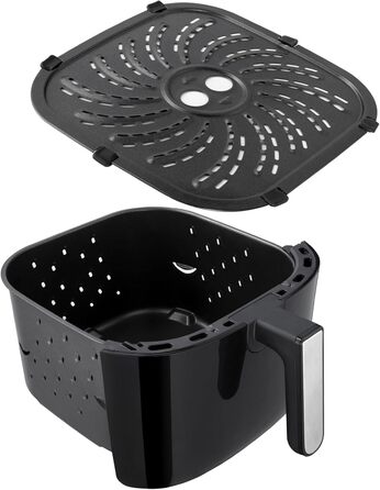 Russell Hobbs Grill Plate incl. Rubber Feet for Air Fryer [for SatisFry Airfryer 8l 27170-56] for crispy and crunchy results, dishwasher-safe, spare part, accessory N700640 Spare part: Grill plate incl. rubber feet