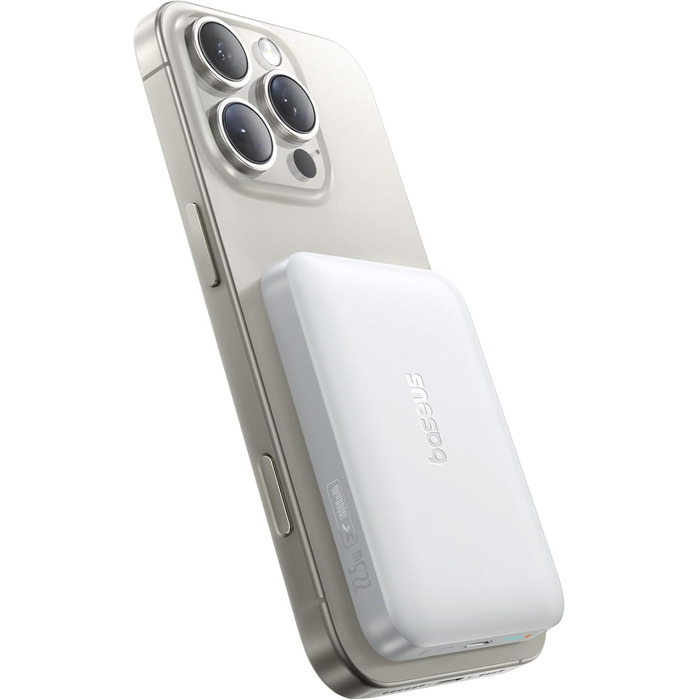 Power Bank Baseus Enerfill MagSafe 10000mAh 22.5W з магнітним кріпленням, USB-C, бездротовий, для iPhone 16/15/14/13/12