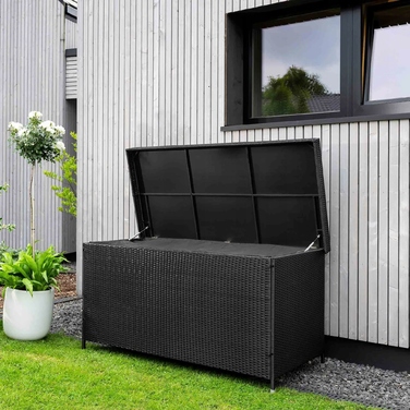 Садова скриня Di Volio Belia 102RSB, 178x83x90 см, чорна
