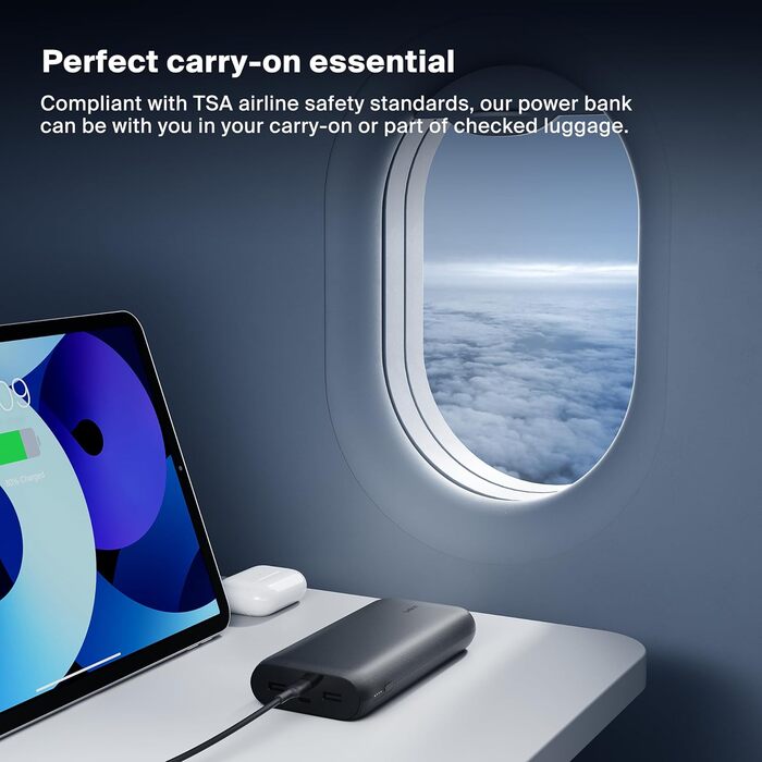 Powerbank Belkin BoostCharge 26000mAh з 4 портами USB-C та USB-A, швидка зарядка Power Delivery, для iPhone, iPad, Galaxy, Pixel