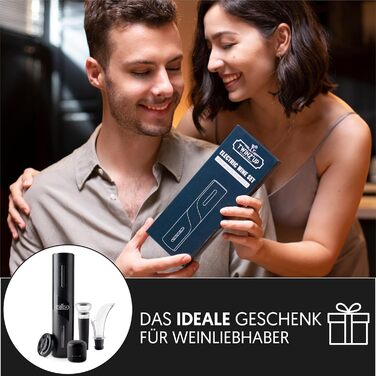 Електричний відкривачка для вина 6-в-1 з USB-кабелем: відкривачка, різак, виливач, вакуумний насос, закривач. Ідеально для любителів вина