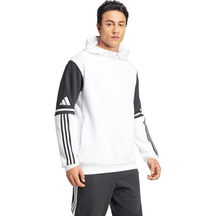Чоловіча спортивна толстовка з капюшоном Adidas Squadra 25, біла, розмір XL
