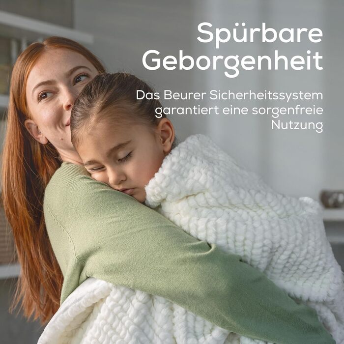 Електрична ковдра Beurer HD 75 Nordic з штучним хутром, 6 температурних режимів, автовимкнення, 180x130 см, бежево-коричнева