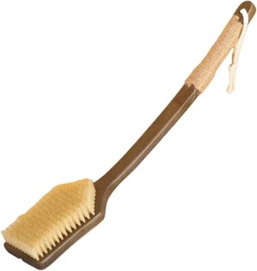 Body brushes for women, boar bristles, long handle, bath brushes, back scrubbers for men, bamboo shower brushes