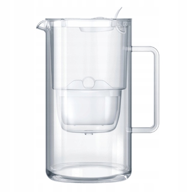 Скляний фільтр-кувшин Aquaphor Glass білий + 10 фільтрів Maxfor (4Mg+6)