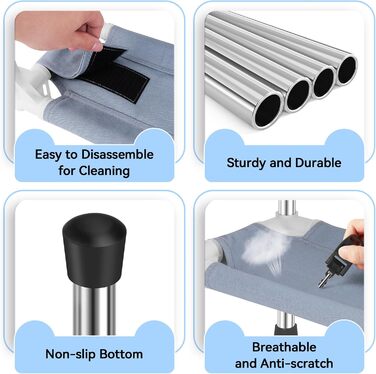 Сходинки для собак та котів Makerfire (2 сходинки) - для підйому на ліжко/диван