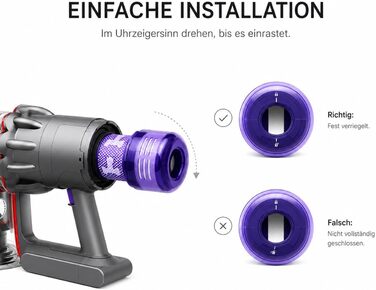 Фільтр для пилососа Dyson V12 Detect Slim Absolute Extra (2 шт) - Оригінал 971517-01