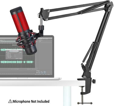 Тримач для мікрофона YOUSHARES - сумісний з HyperX QuadCast, Blue Yeti, Rode, Fifine AM8, Razer Seiren Mini/V3 Mini