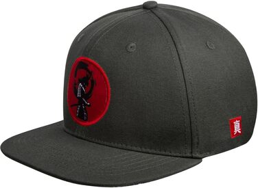Кепка Snapback Nebelkind Самурай сіра, універсальний розмір, регульована, бейсболка, streetwear стиль
