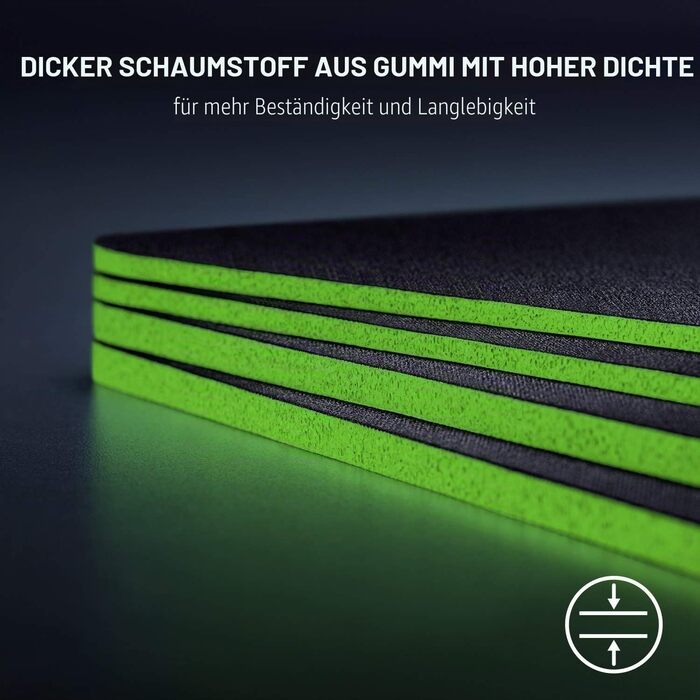 Ігровий килимок для миші Razer Gigantus V2 Large (450 x 400 x 3 мм) — текстурований мікротканинний килимок з протиковзанням, чорний