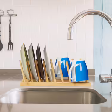 Relaxdays 3-Piece Server Stand for 8 Plates