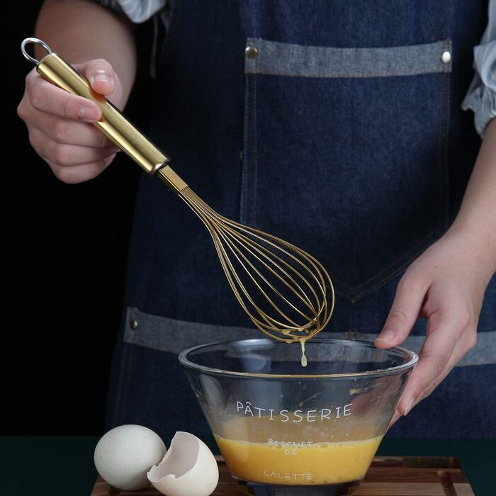 Набір вінчиків Kyraton з нержавіючої сталі (8', 10', 12') - 3 шт. для кухні, приготування їжі, збивання та перемішування