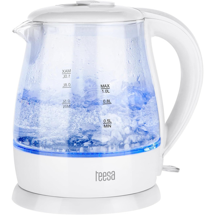 Бездротовий електричний чайник TEESA 1L, TSA1030B, білий