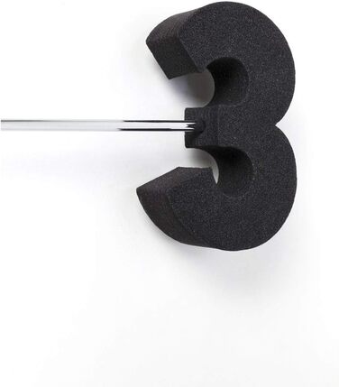 Kare Design Wall Clock Like Umbrella, 100cm Diameter, Clock, Modern, Minimalist, Aluminum Frame, Round, Battery not included (Chrome)
